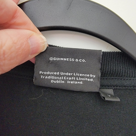 Guinness Pure Genius Winged Pint Logo Official Merch Mens T Shirt Black Size L - Picture 7 of 11